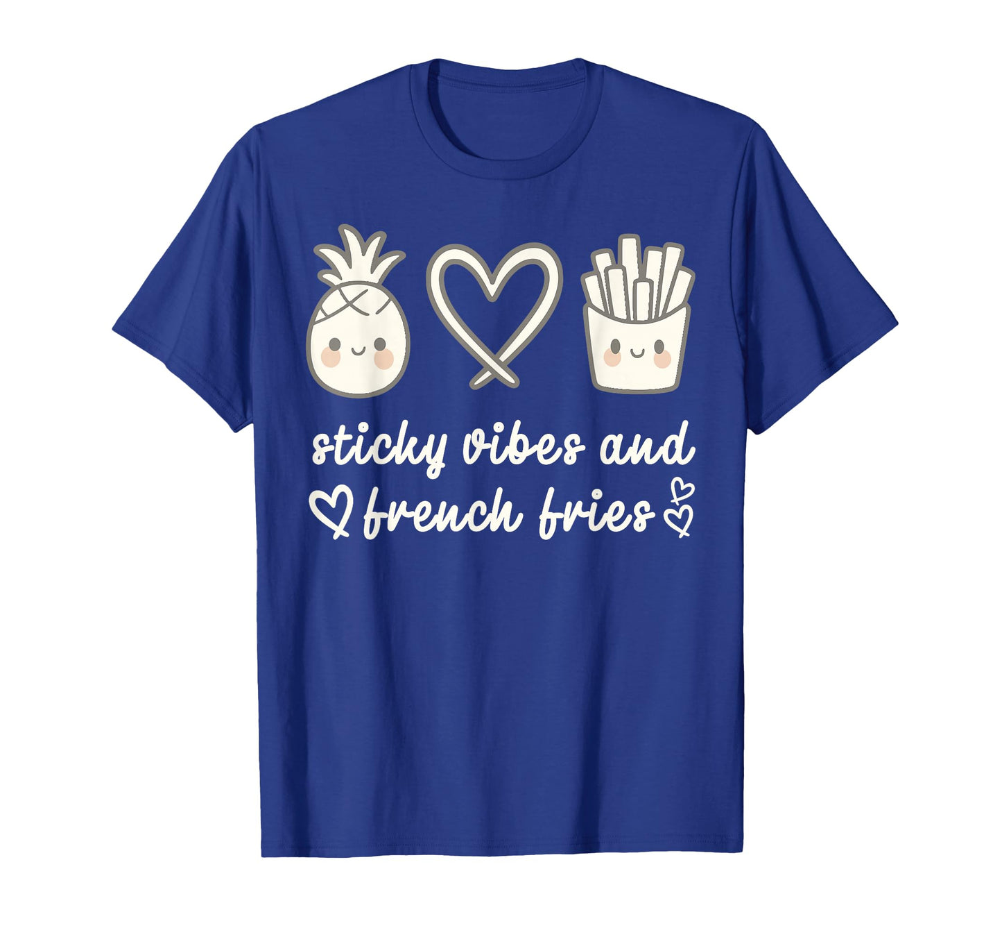 IVF Mom Pregnancy Transfer Day Sticky Vibes & French Fries T-Shirt