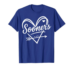 Vintage Sooner Heart Arrow Graphic Gift for Men Women Kids T-Shirt