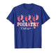 Podiatry Crew Footprint Podiatrist Foot Dr Nurse Valentines T-Shirt