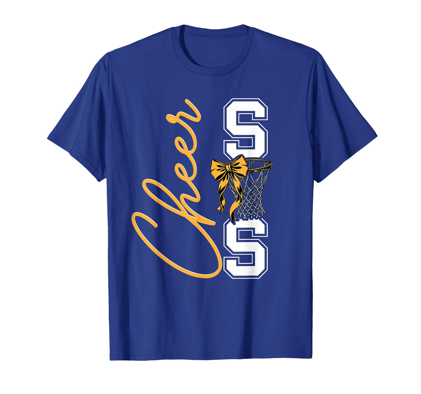 Basketball Game Cheerleading Sport Cheer Sis Sister Yellow T-Shirt