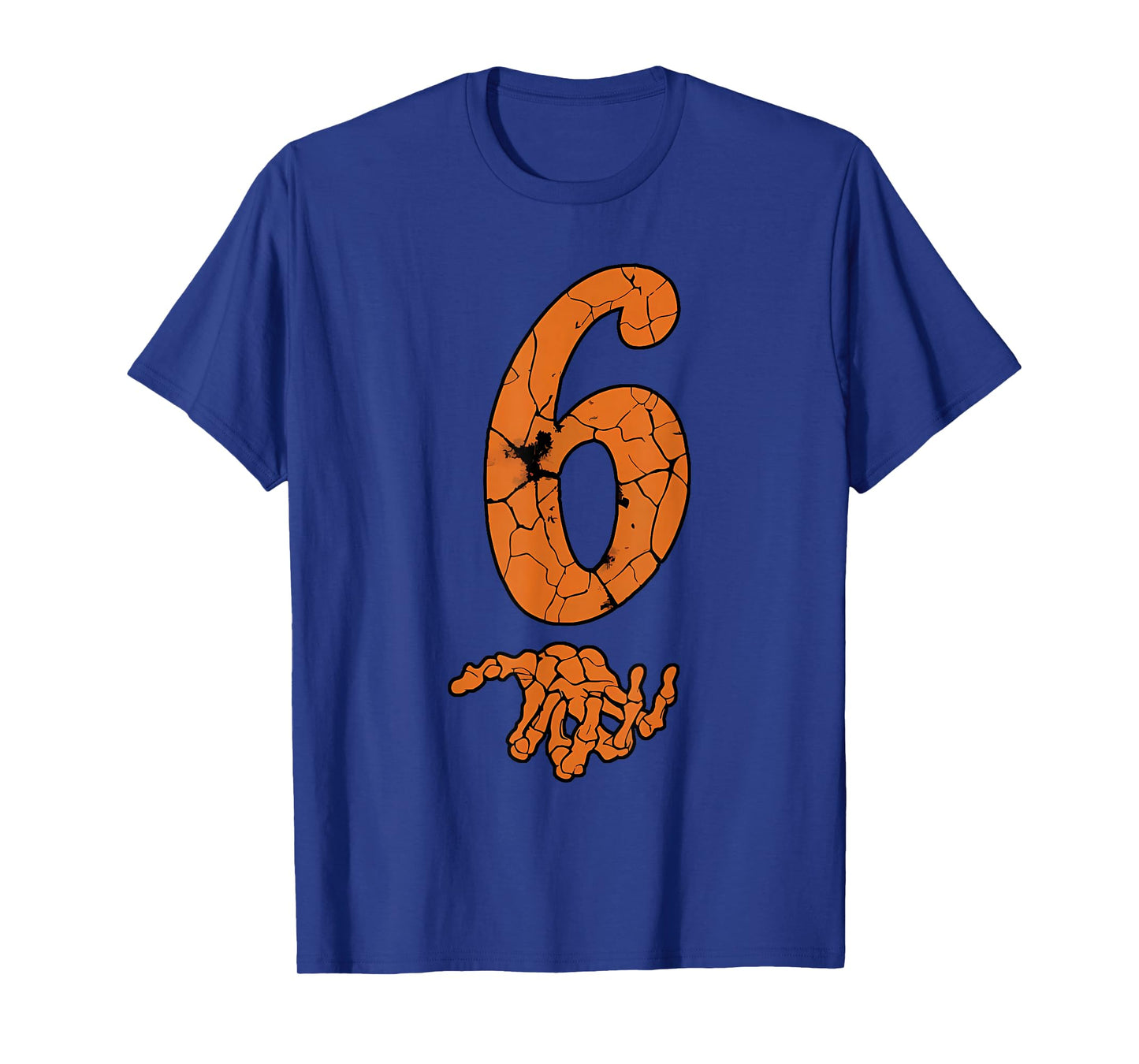 Funny Six Seven 6 7 Meme Skeleton Hands Halloween Costume T-Shirt