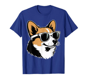 Welsh Corgi Dog Sunglasses Funny Corgi Lovers T-Shirt