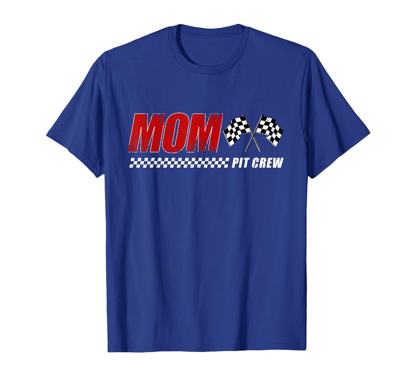 Mom Pit Crew Race Car Birthday Family Matching Birthday T-Shirt