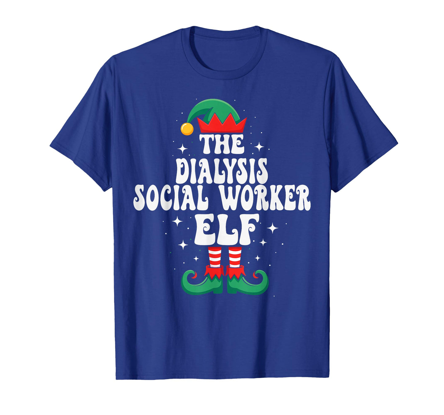 The Dialysis Social Worker Elf Funny Christmas T-Shirt