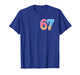 67 Six Seven 6 7 Meme Ice Cream Drip Front and Back T-Shirt