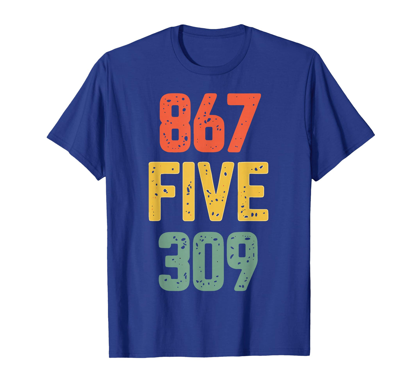 867 Five 309 Retro Music Number Funny 80s Throwback T-Shirt