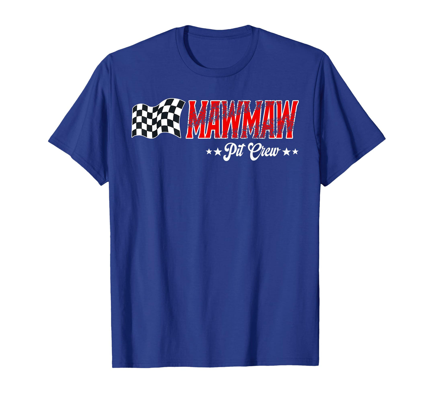 Mawmaw Pit Crew Race Car Birthday Family Matching T-Shirt