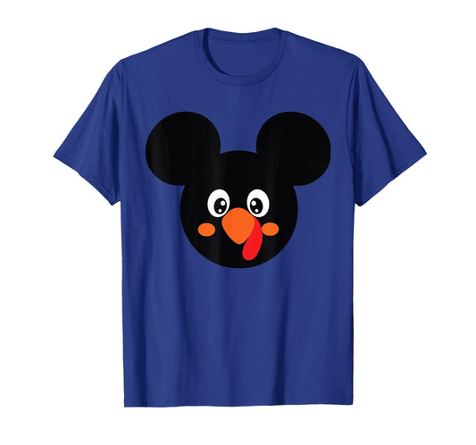 Funny Turkey Mouse Family Happy Thanksgiving T-Shirt