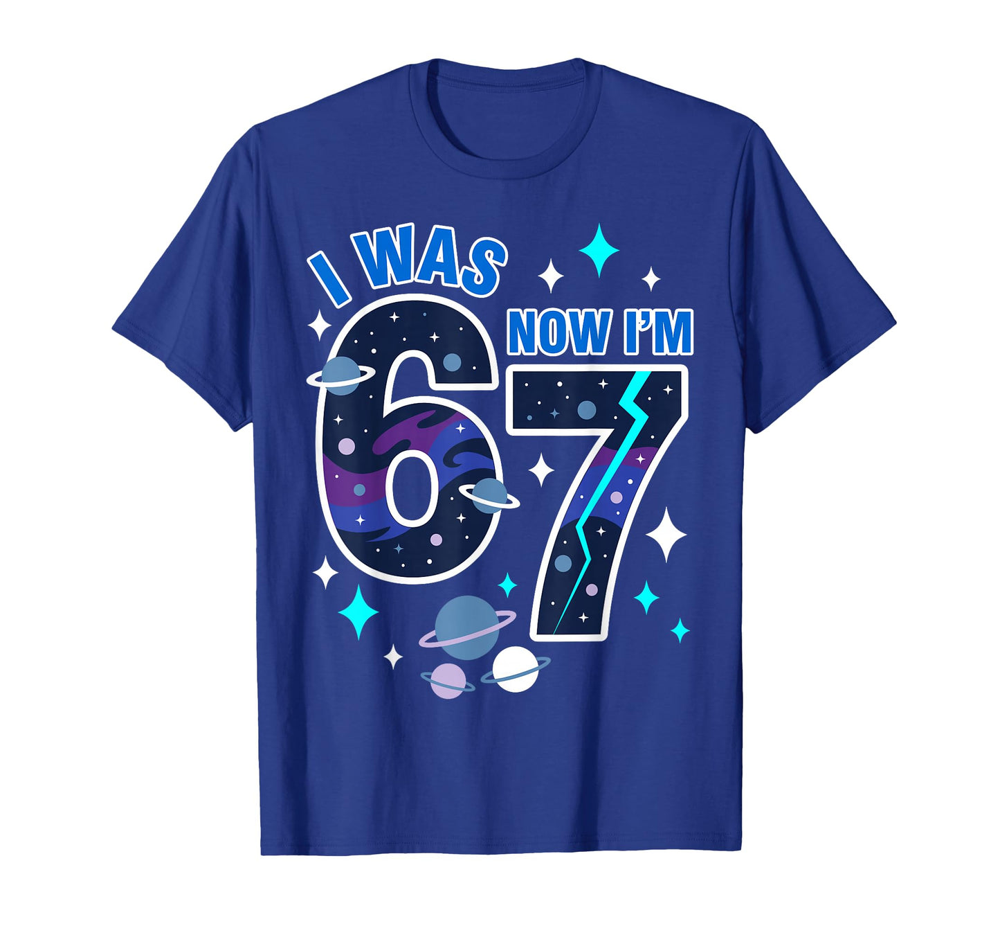 Kids I was 6 Now I'm 7 Boy 6 7 Birthday T-Shirt