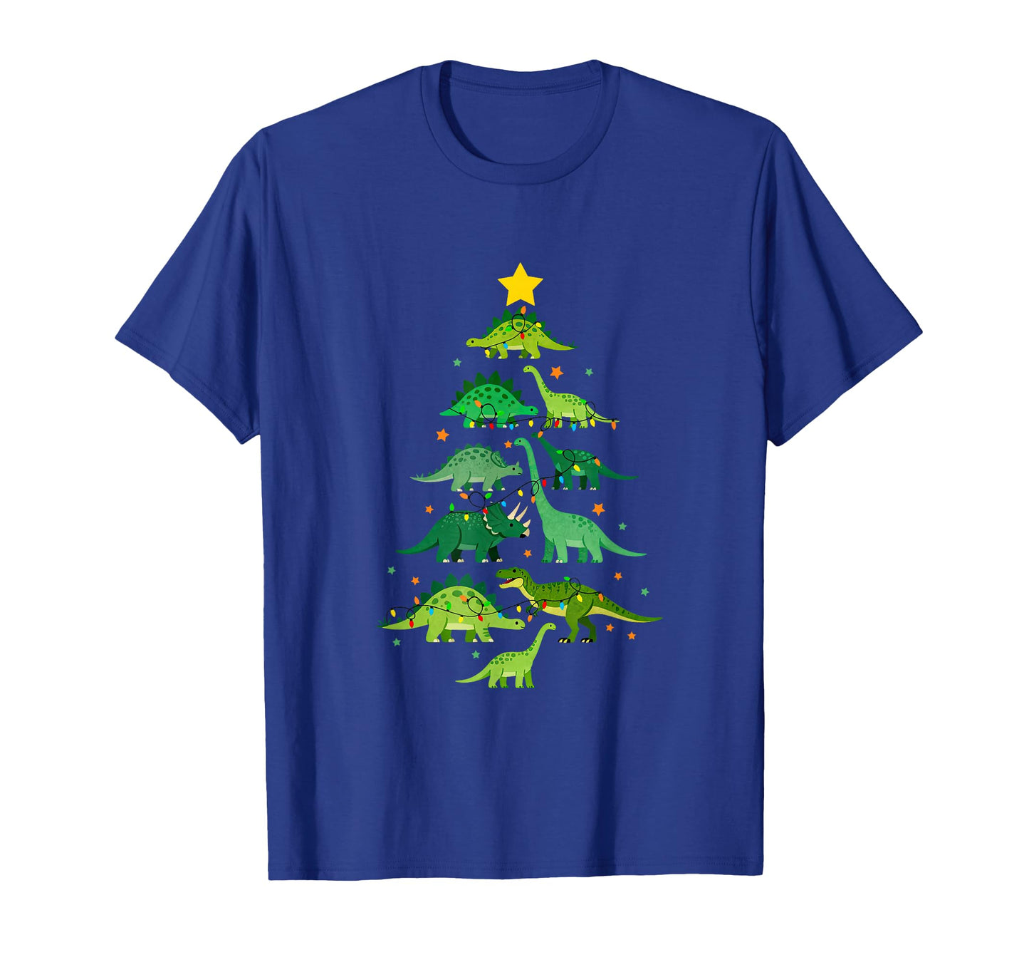 Dinosaur Christmas Tree Dino Lover Xmas Holiday Boys Kids T-Shirt