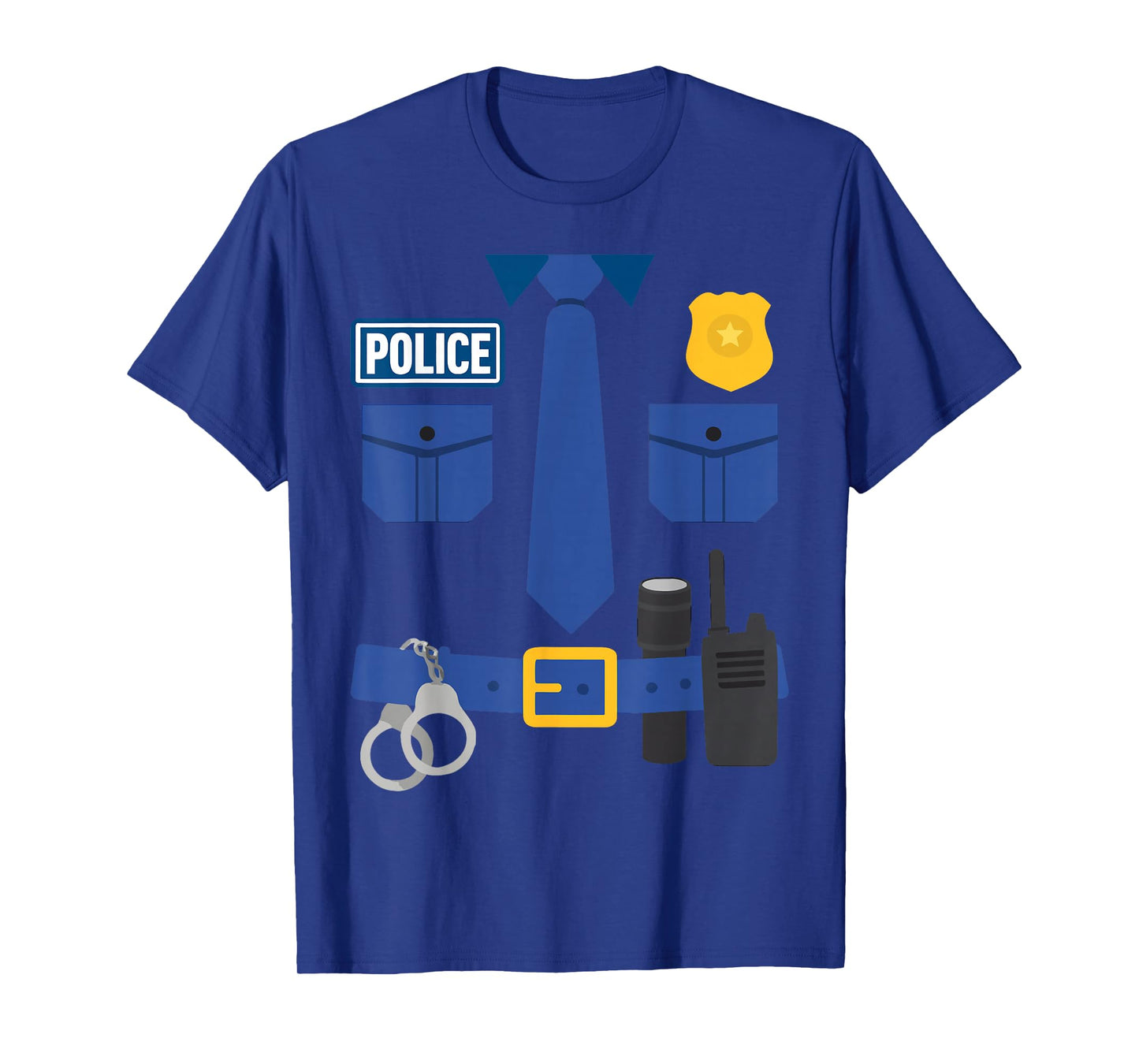 Funny Police Policeman Uniform Officer Costume Humor Parody T-Shirt