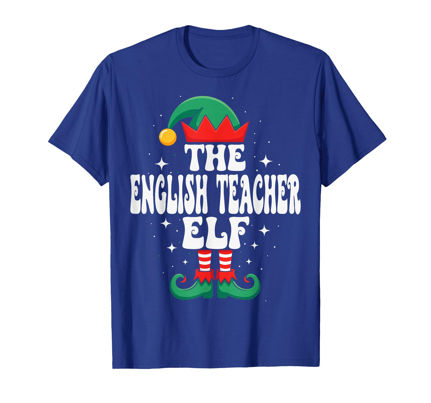 The English Teacher Elf Funny Christmas Matching Family T-Shirt