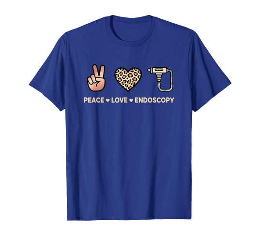 Nurse Peace Love Endoscopy T-Shirt