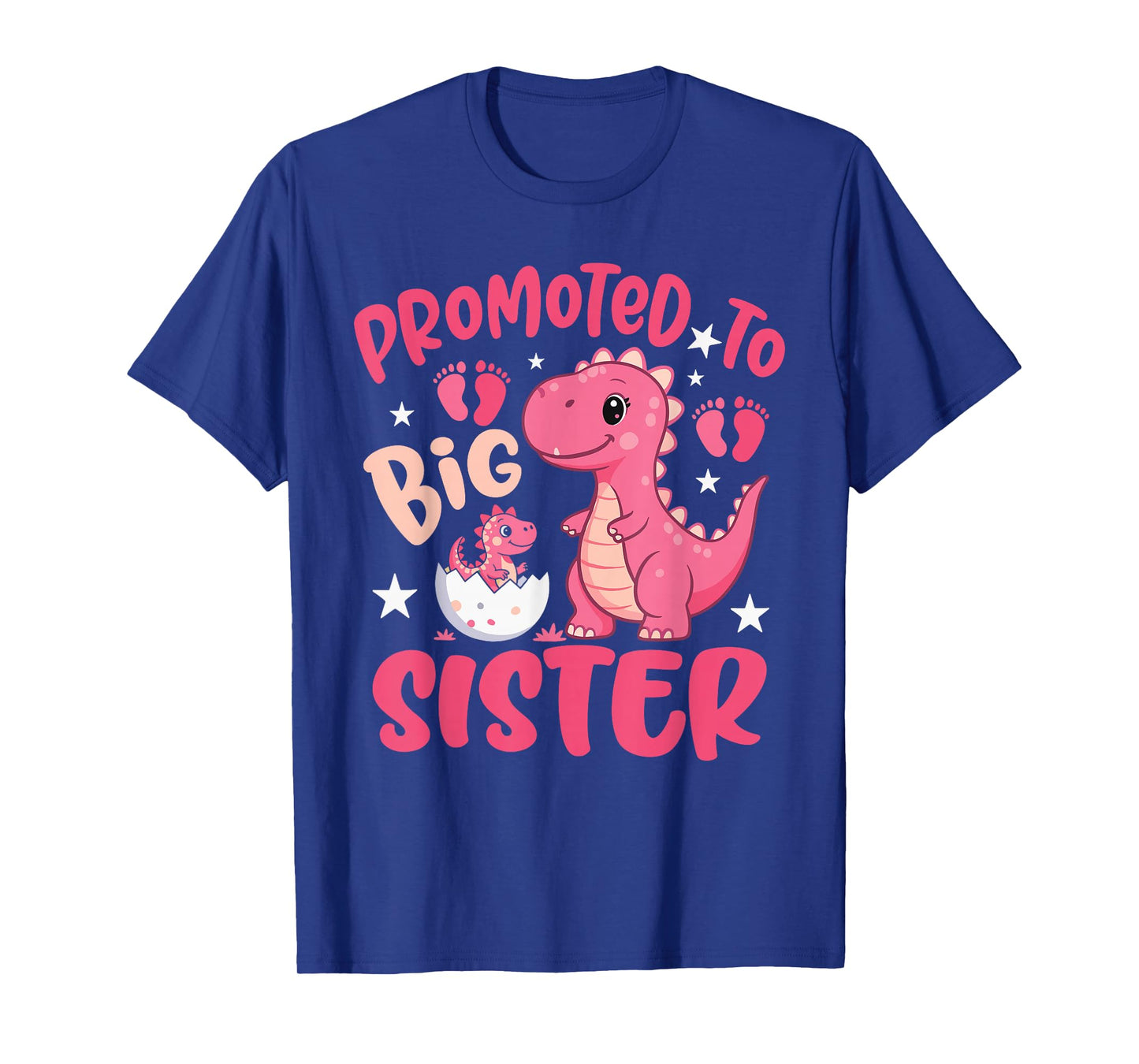 Promoted to Big Sister 2026 Dinosaur T-Rex Girls Toddler T-Shirt