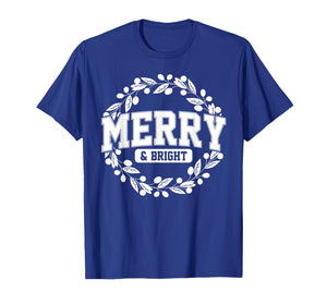 Merry and Bright Moody and Uptight Christmas Couple Matching T-Shirt