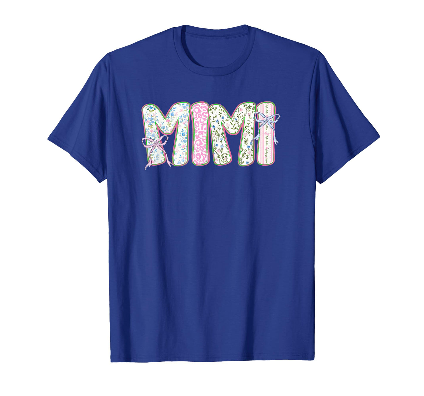 Mimi Floral Coquette Bow Mother's Day Cute Women Grandma T-Shirt