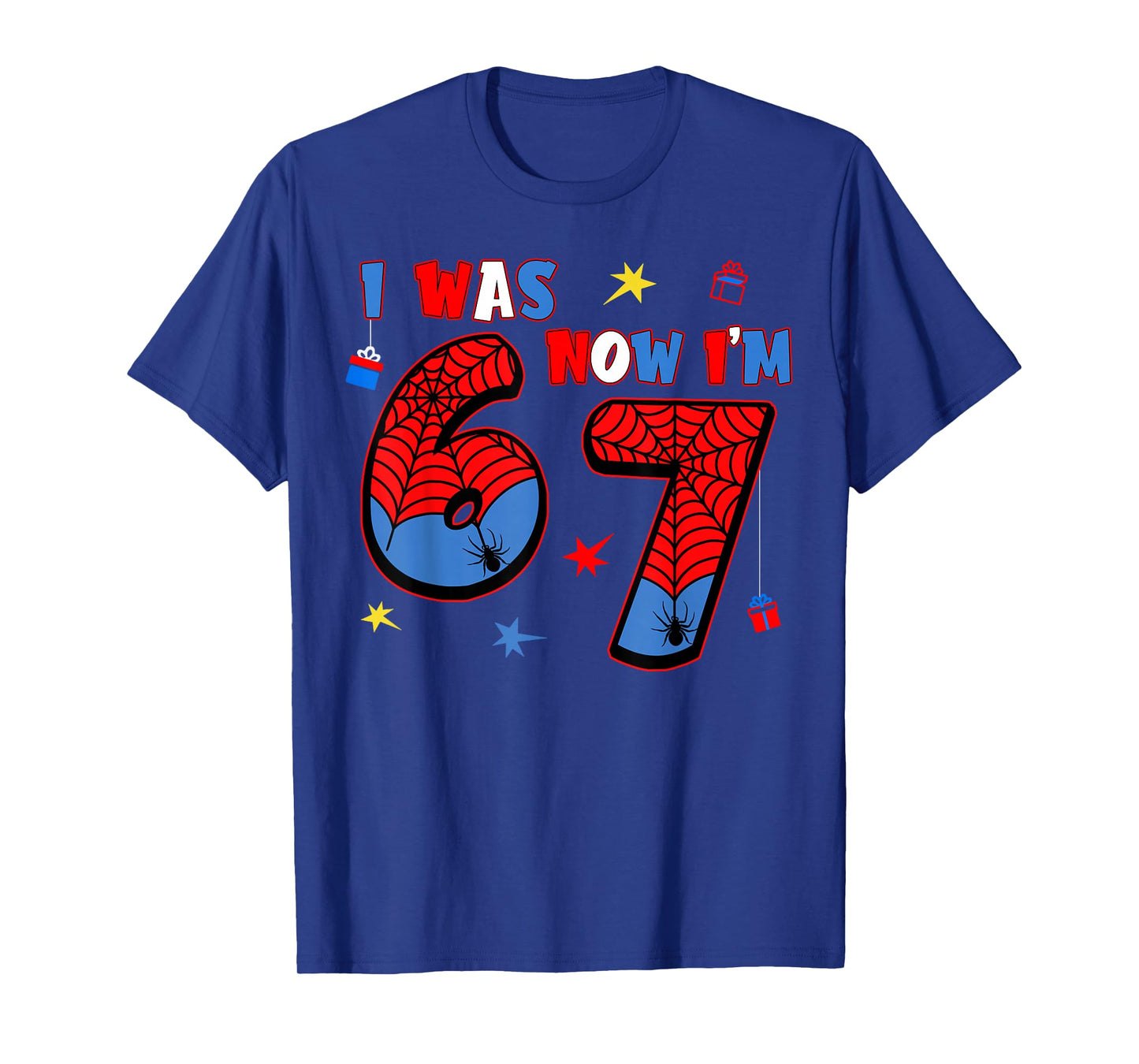 7th Birthday Funny Meme Six Seven I was 6 Now I'm 7 Boys T-Shirt