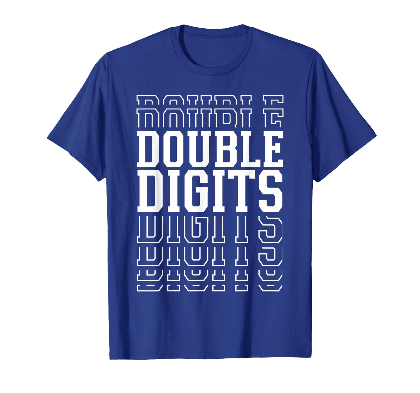 Double Digits 10th Birthday Layered Text 10 Year Old T-Shirt