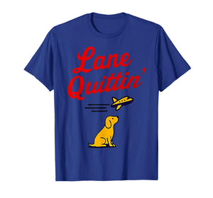 Lane Quittin' Lane Kiffin Football Coach Dog and Plane T-Shirt