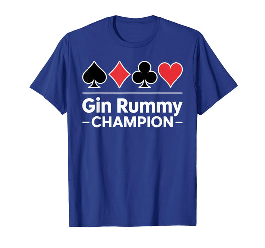 Cute Rummy Design for Men Women Card Game Gin Rummy Player T-Shirt