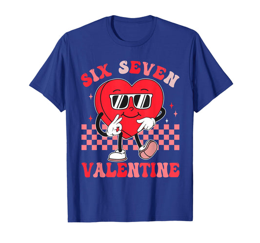 Six Seven 67 Meme Cool Valentine’s for Teens Boys Girls Kids T-Shirt