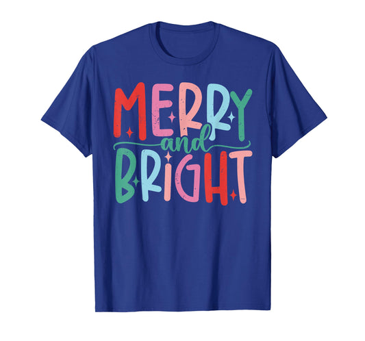 Merry & Bright Moody & Uptight Matching Couples Christmas T-Shirt