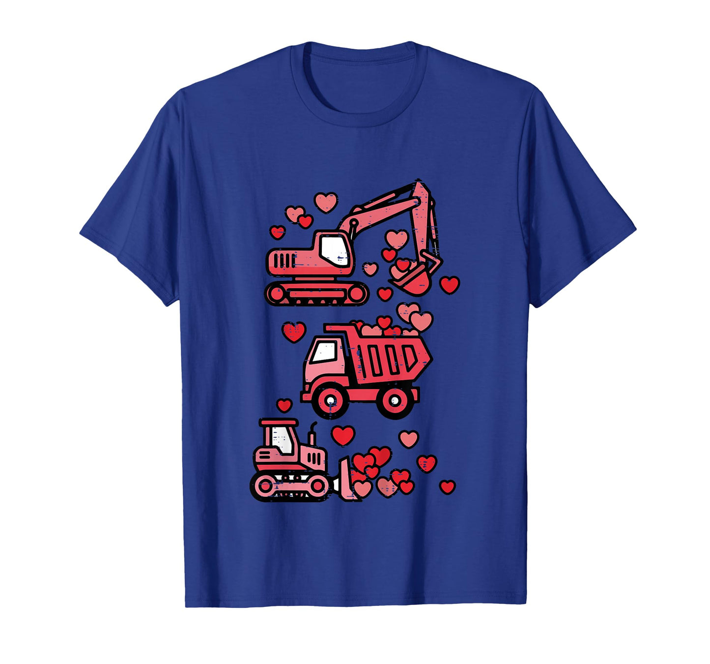 Kids Valentines Day Excavator Truck Valentine Boys Toddler Kids T-Shirt