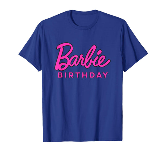 Barbie Birthday Pink Logo T-Shirt