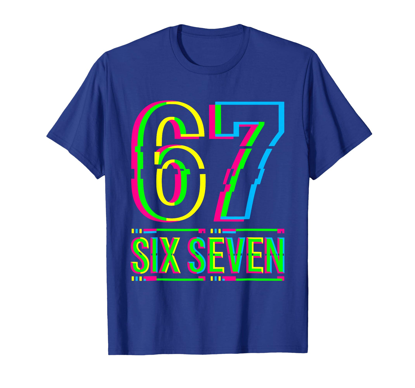 Retro 67 Meme Funny Six Seven Meme 6 7 Meme 6 7 T-Shirt