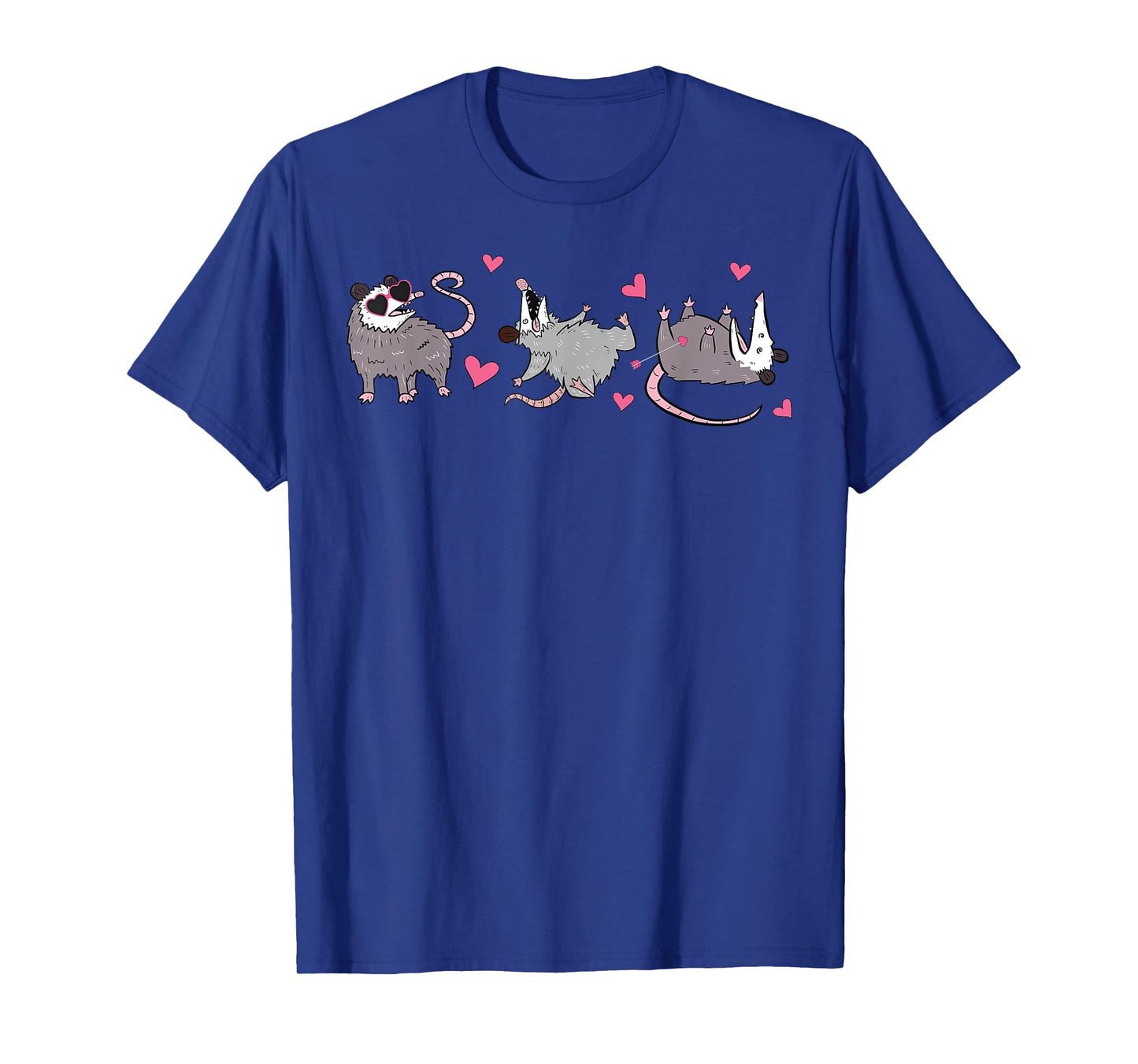 Funny Possum Heart Valentine Day Opossum Animal Lover Meme T-Shirt