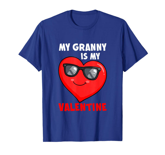 My Granny is My Valentine Heart Sunglasses Boys Proud Family T-Shirt
