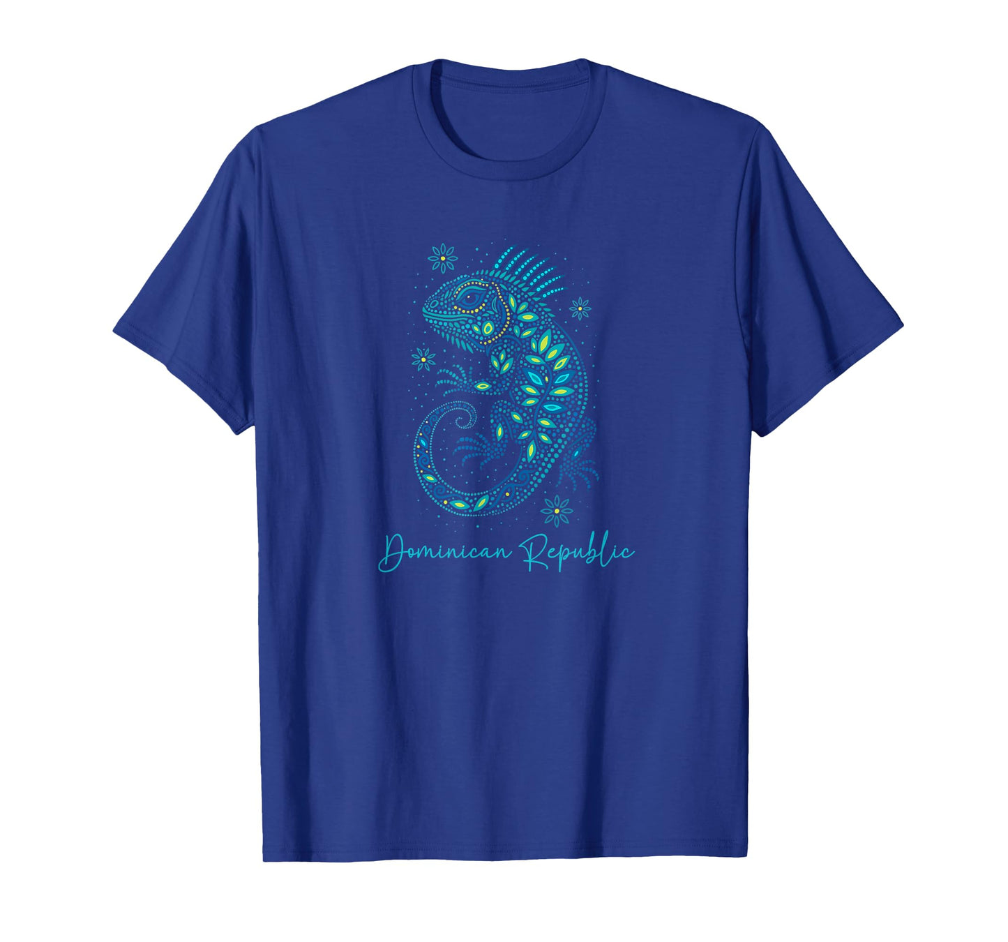 Dominican Republic Huichol Iguanas Art Souvenirs T-Shirt