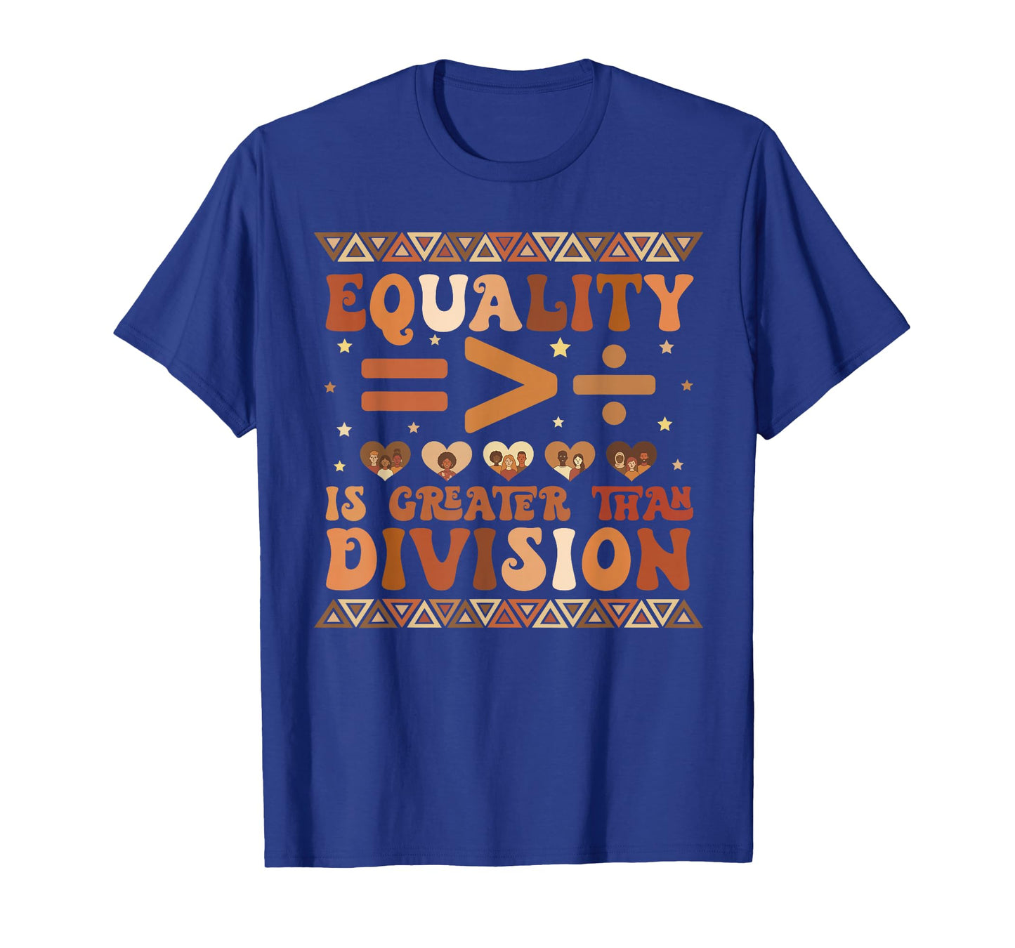 Equality is Greater Than Division Math Black History Month T-Shirt