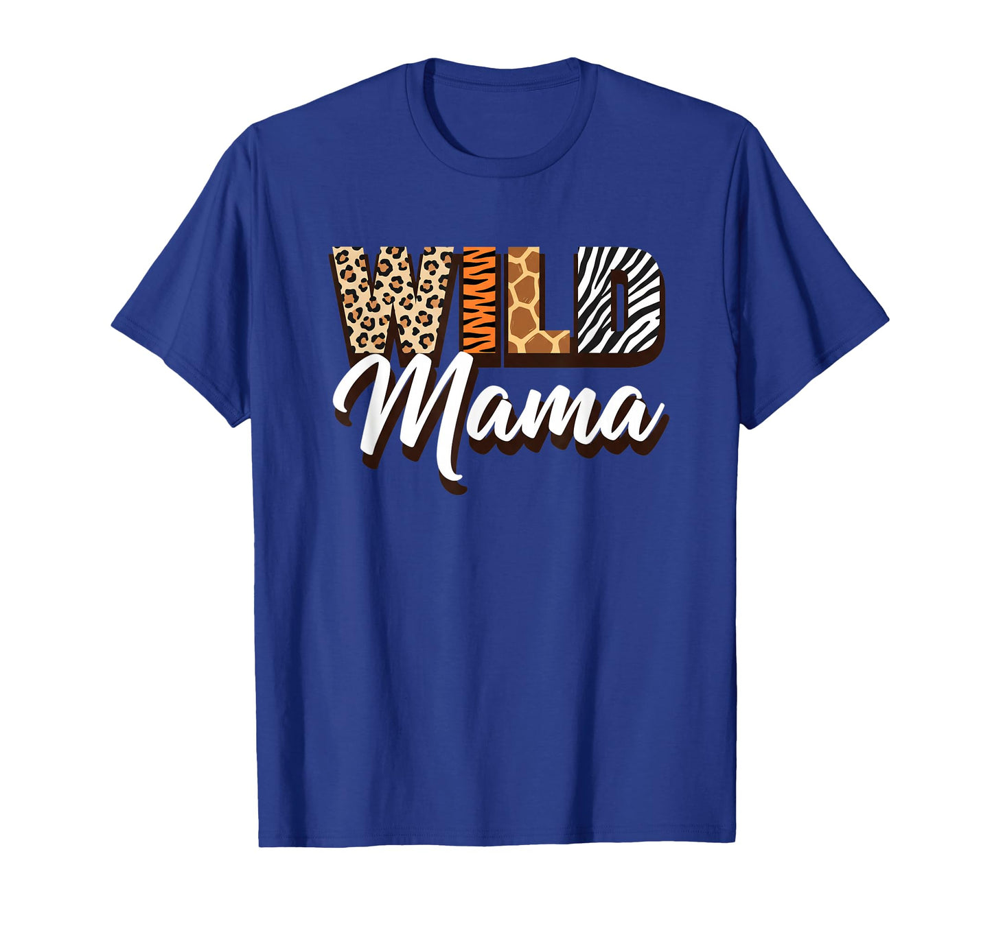 Wild Mama Jungle Animals Mom Birthday Kids Party Mom T-Shirt