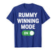 Cool Rummy Design for Men Women Card Game Gin Rummy Lovers T-Shirt