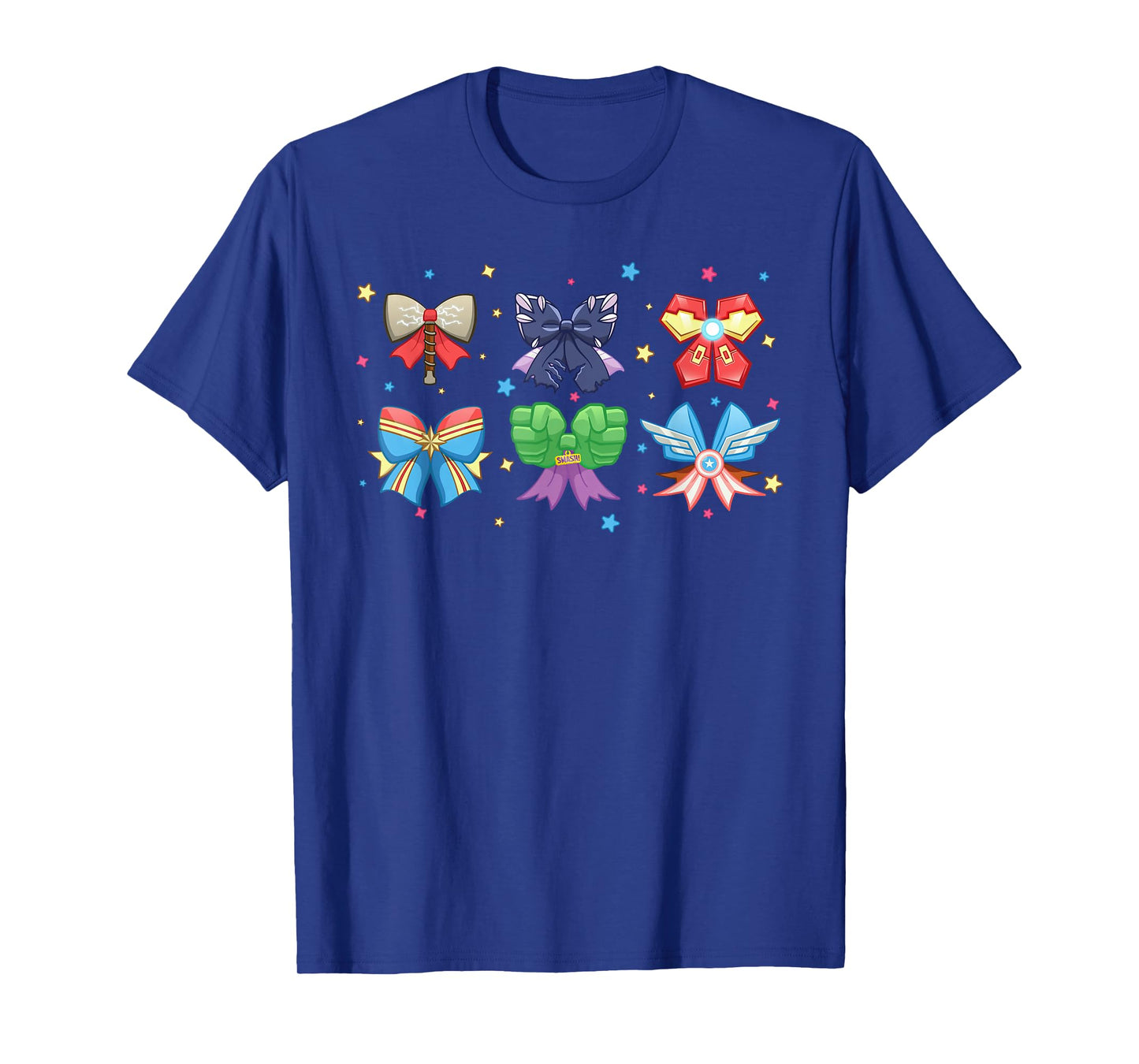Marvel Avengers Team Coquette Style Cute Fashion Bows T-Shirt