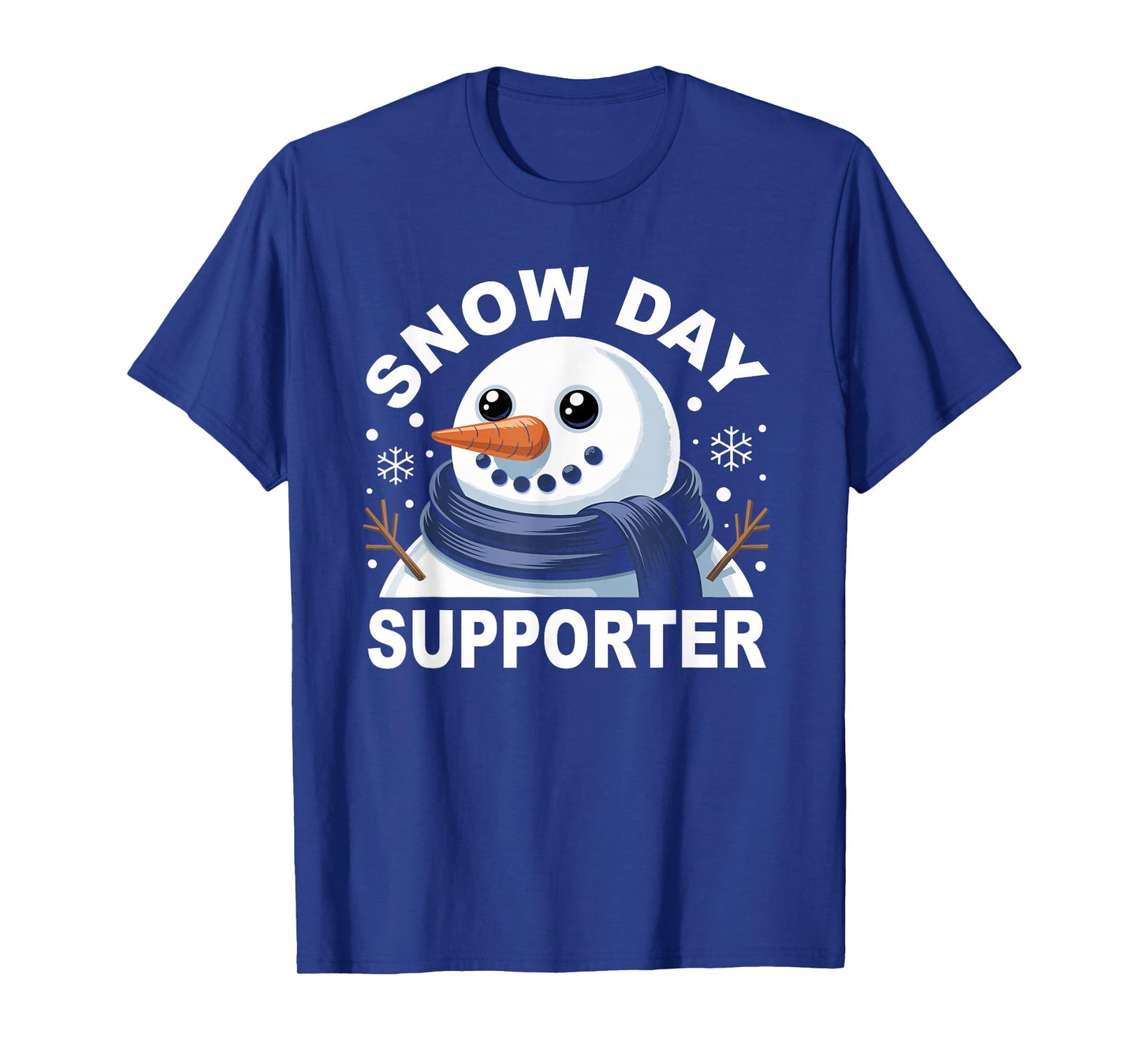 Snow Day Supporter Fun Snowman Design for Winter Lovers T-Shirt