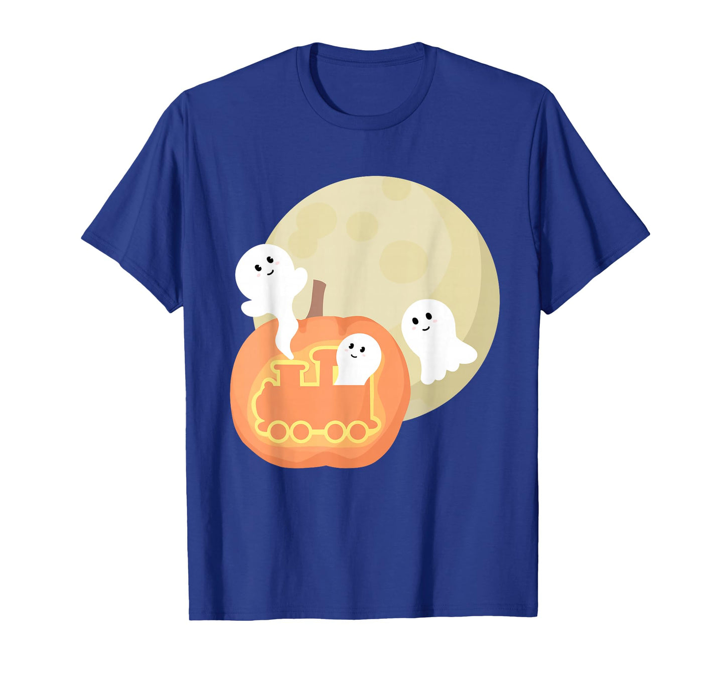 Halloween Train Moon, Cute Spooky Pumpkin, Train Lover Boys T-Shirt