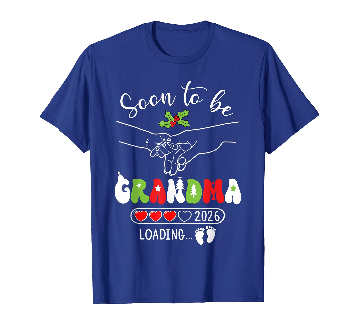 Soon to Be Grandma 2026 Pregnancy Announcement Christmas T-Shirt