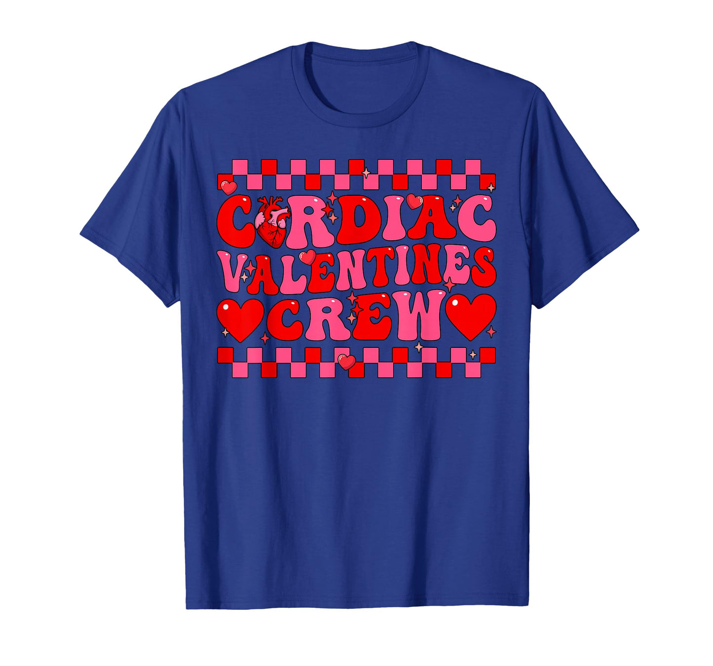 Cardiac Valentines Crew EKG Heart Nurse Squad T-Shirt