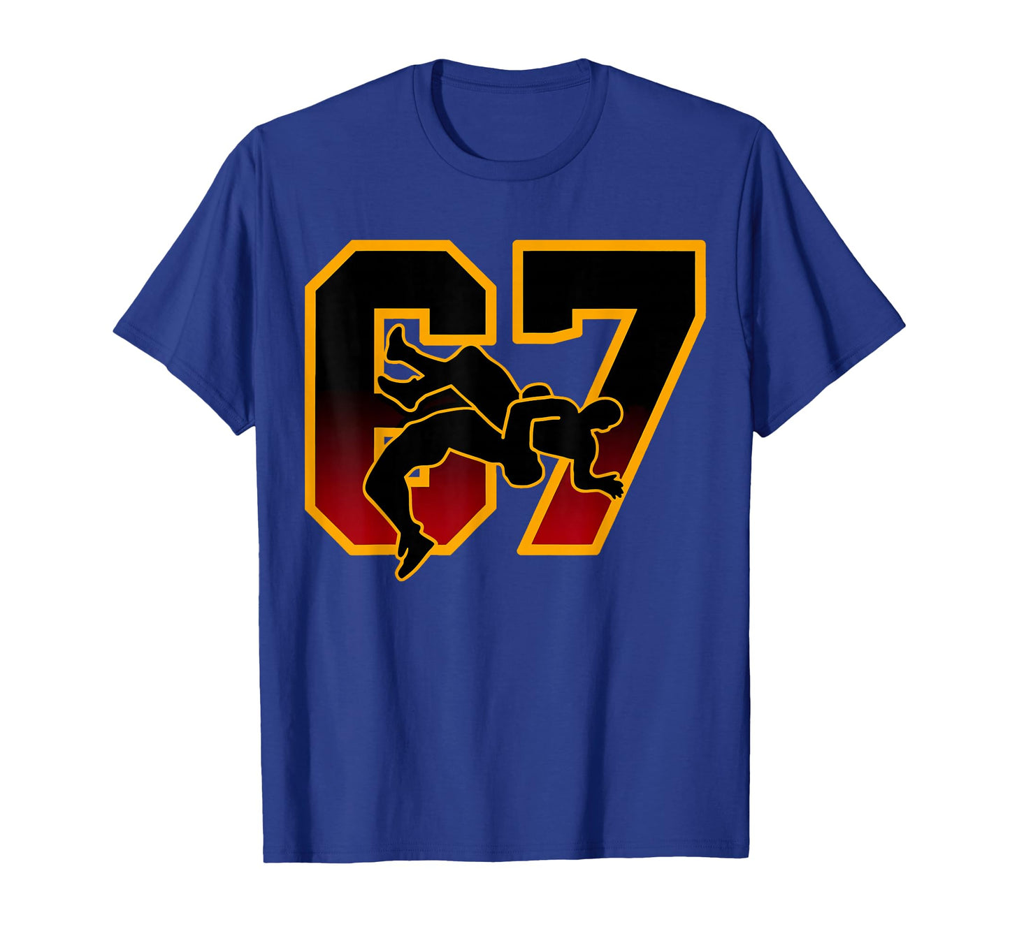Funny Wrestling 67 Six Seven Meme Gift for Men Women Kids T-Shirt