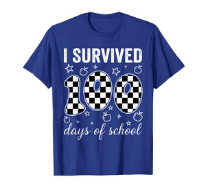 I Survived 100 Days of School Students Teachers 100th Day T-Shirt