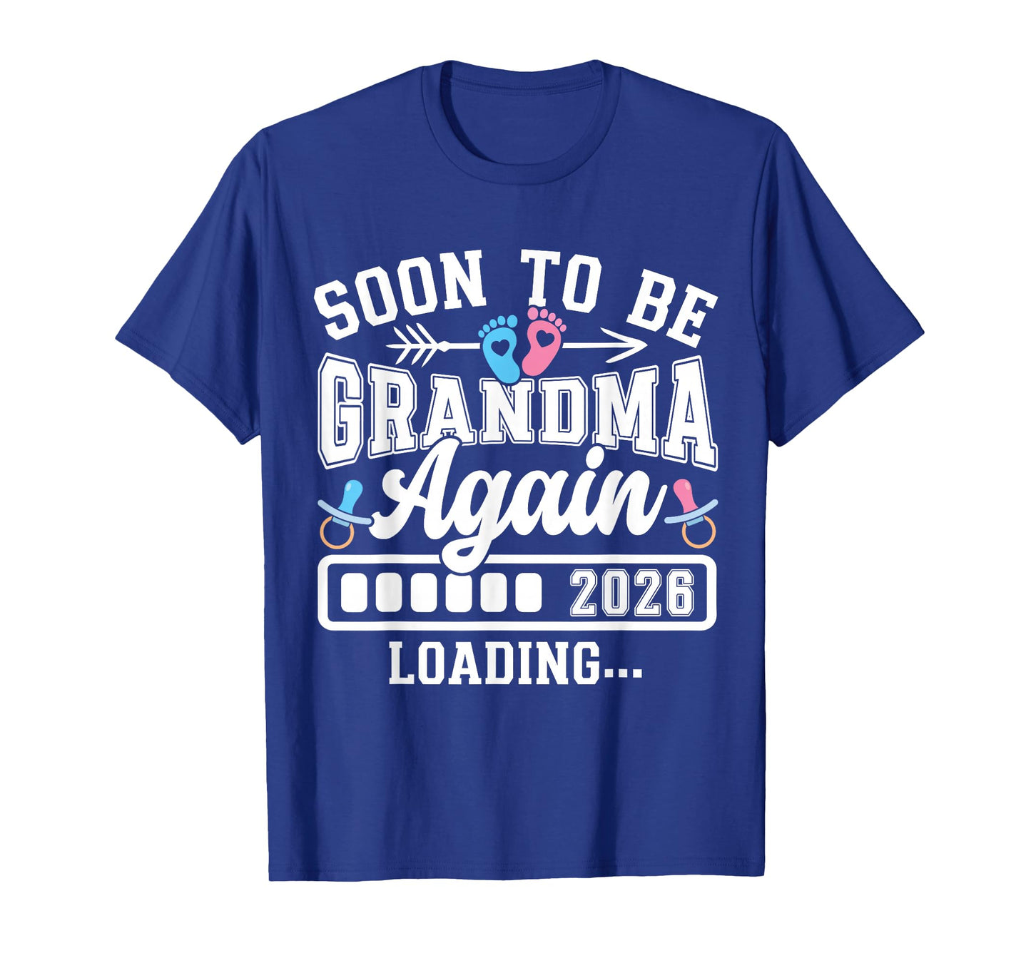 Soon to Be Grandma Again 2026 Loading Pregnancy Announcement T-Shirt