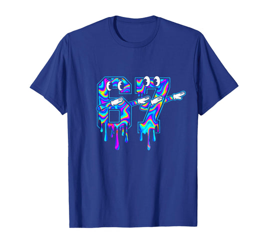 Swirl Six Seven Dab Drip 6 7 Dabbing Meme T-Shirt