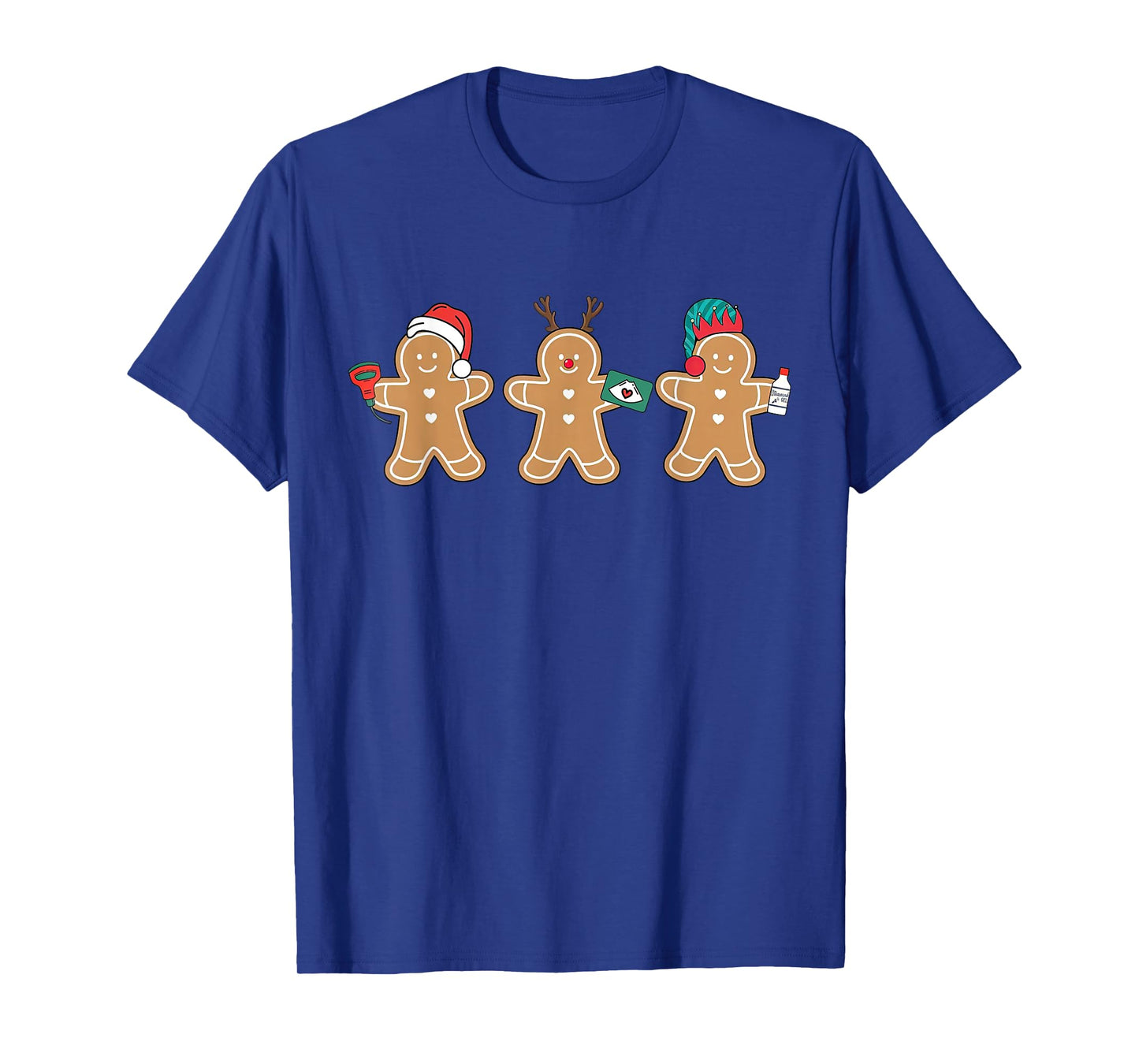 Sonographer Gingerbread Ultrasound Tech Christmas MFM Nurse T-Shirt