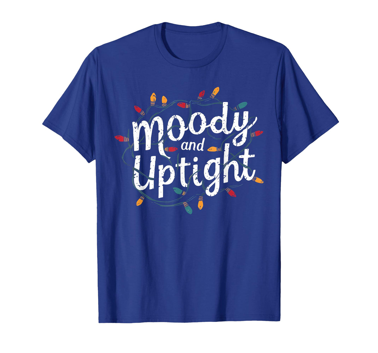 Merry and Bright Moody and Uptight Christmas Couple Matching T-Shirt