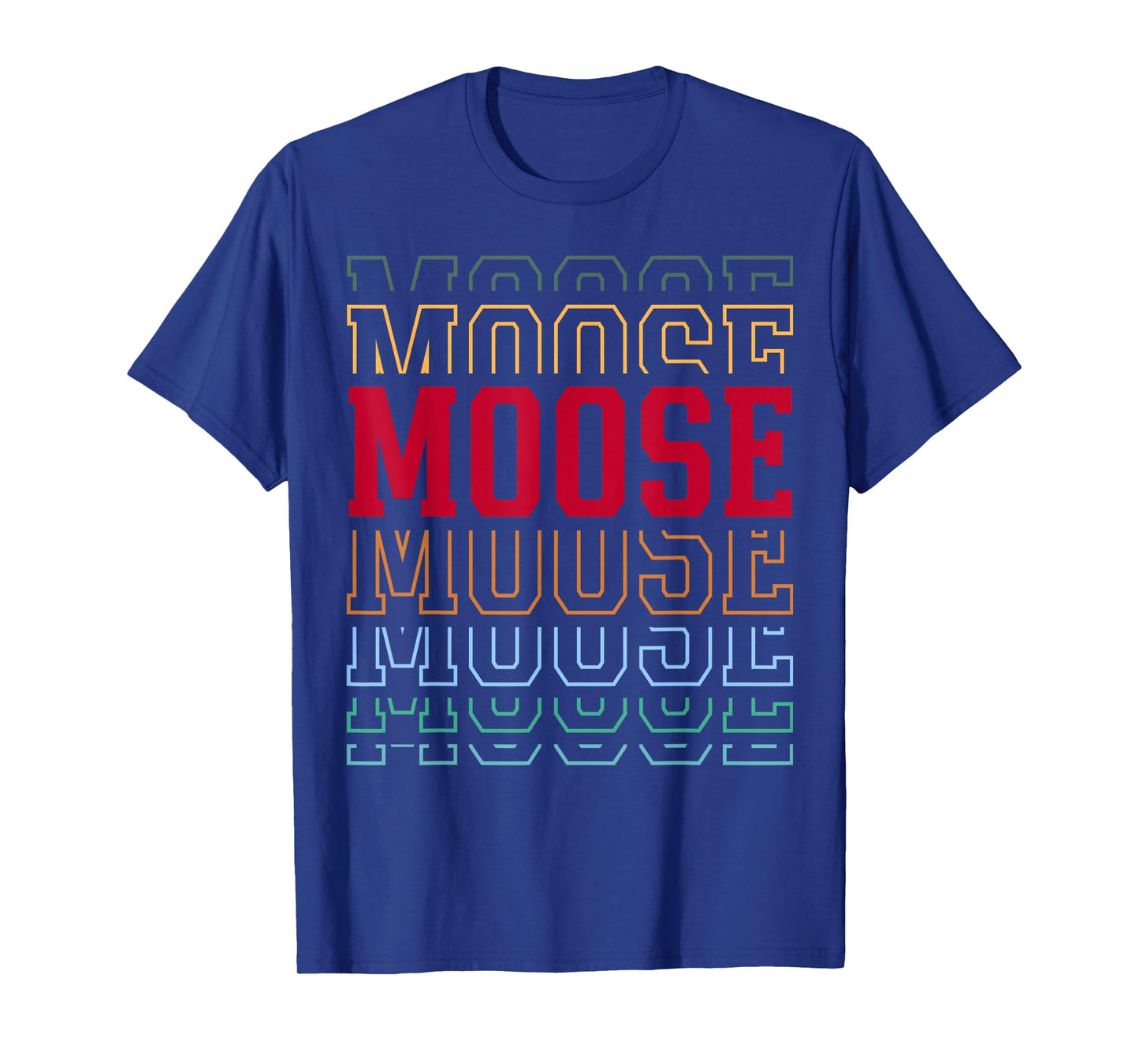 Moose Layered Text Costume Animal Lover T-Shirt