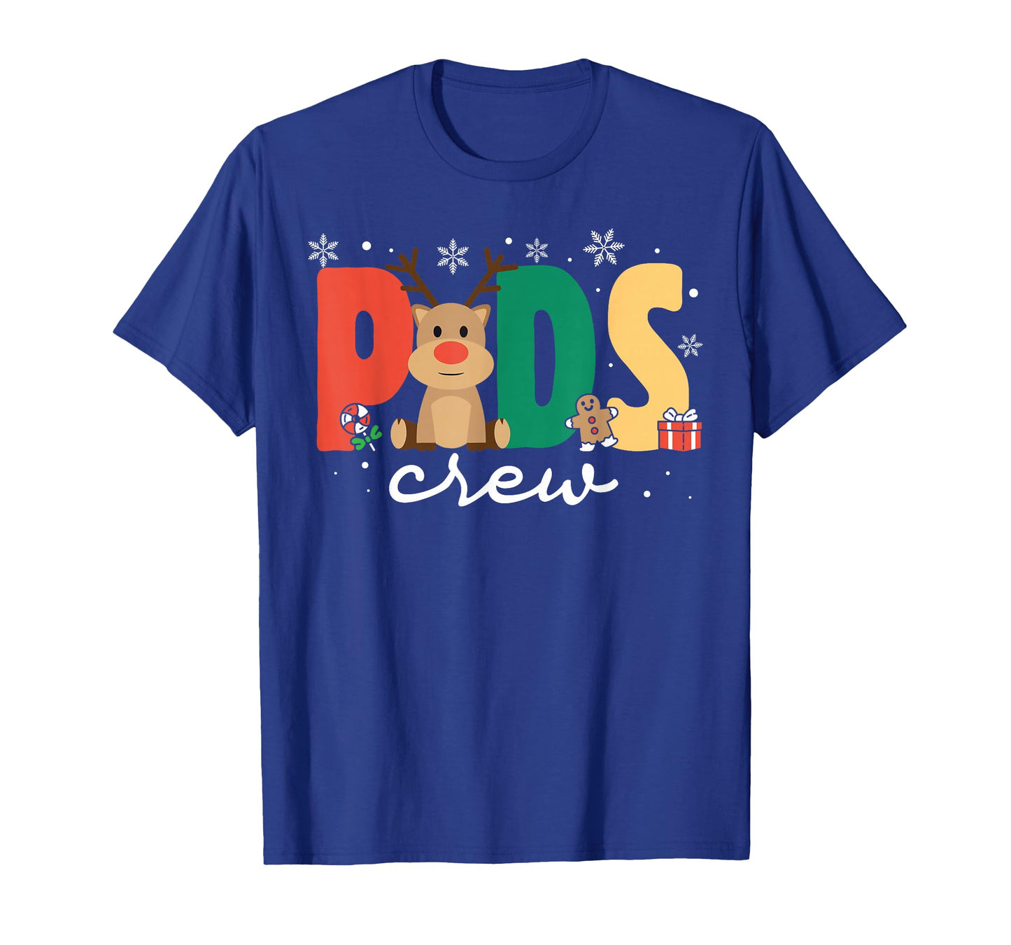 Retro Peds Crew Christmas Pediatric Nurse Nursing Group T-Shirt