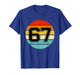 67 Meme Six Seven 6 7 Meme Funny Number Vintage T-Shirt
