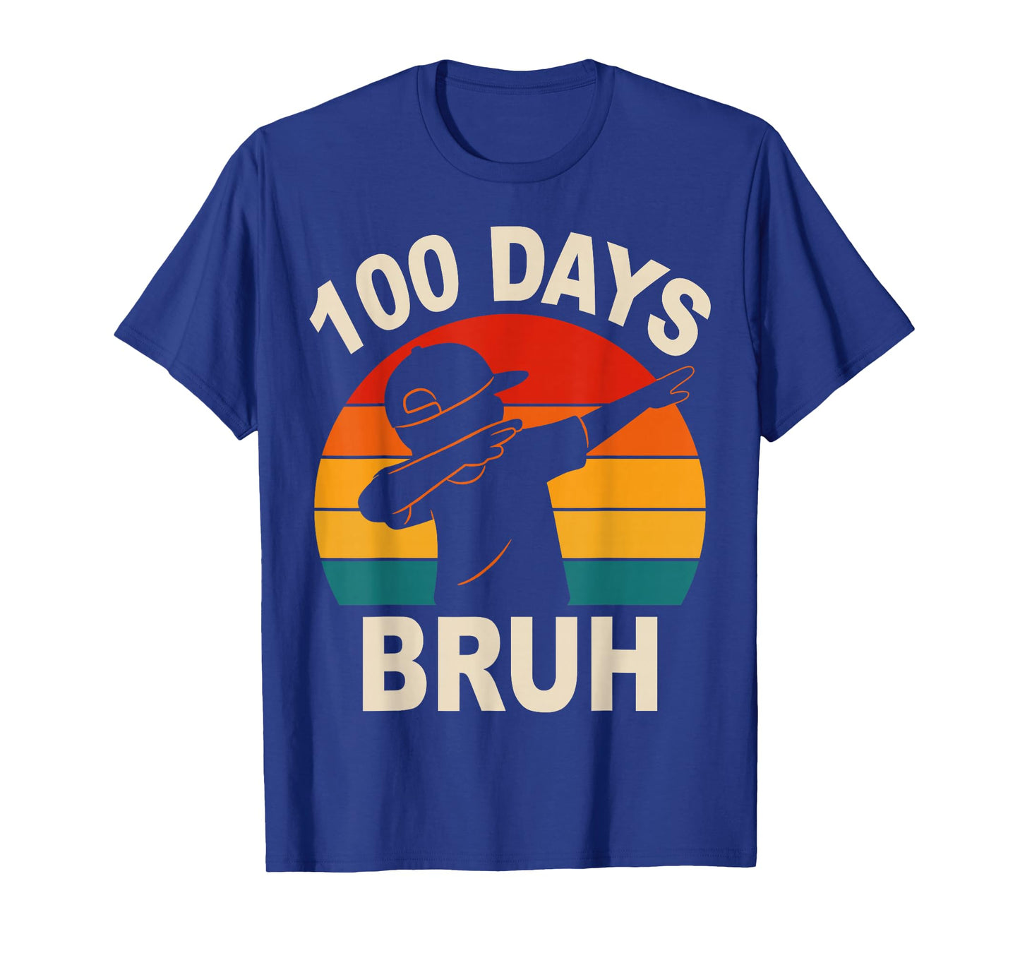 Bruh 100 Days of School 100th Day of School Dabbing Boys T-Shirt